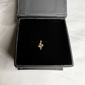 Anine Bing 14k Gold Mini Snake Stud